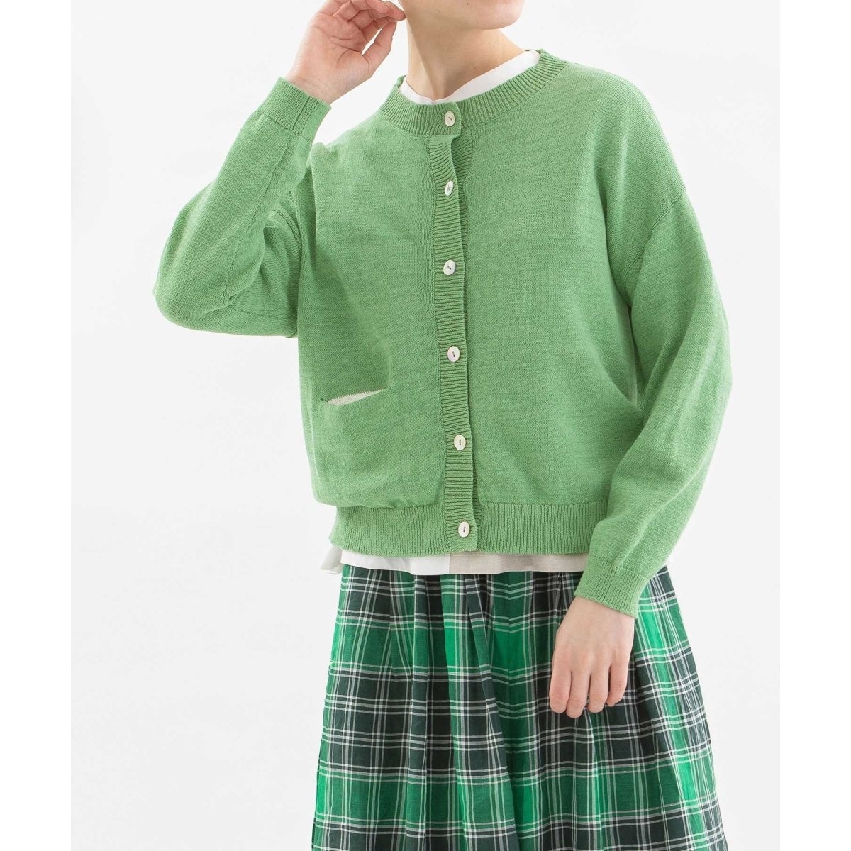 カットジョーゼット ロングカーディガン | ホコモモラ(JOCOMOMOLA