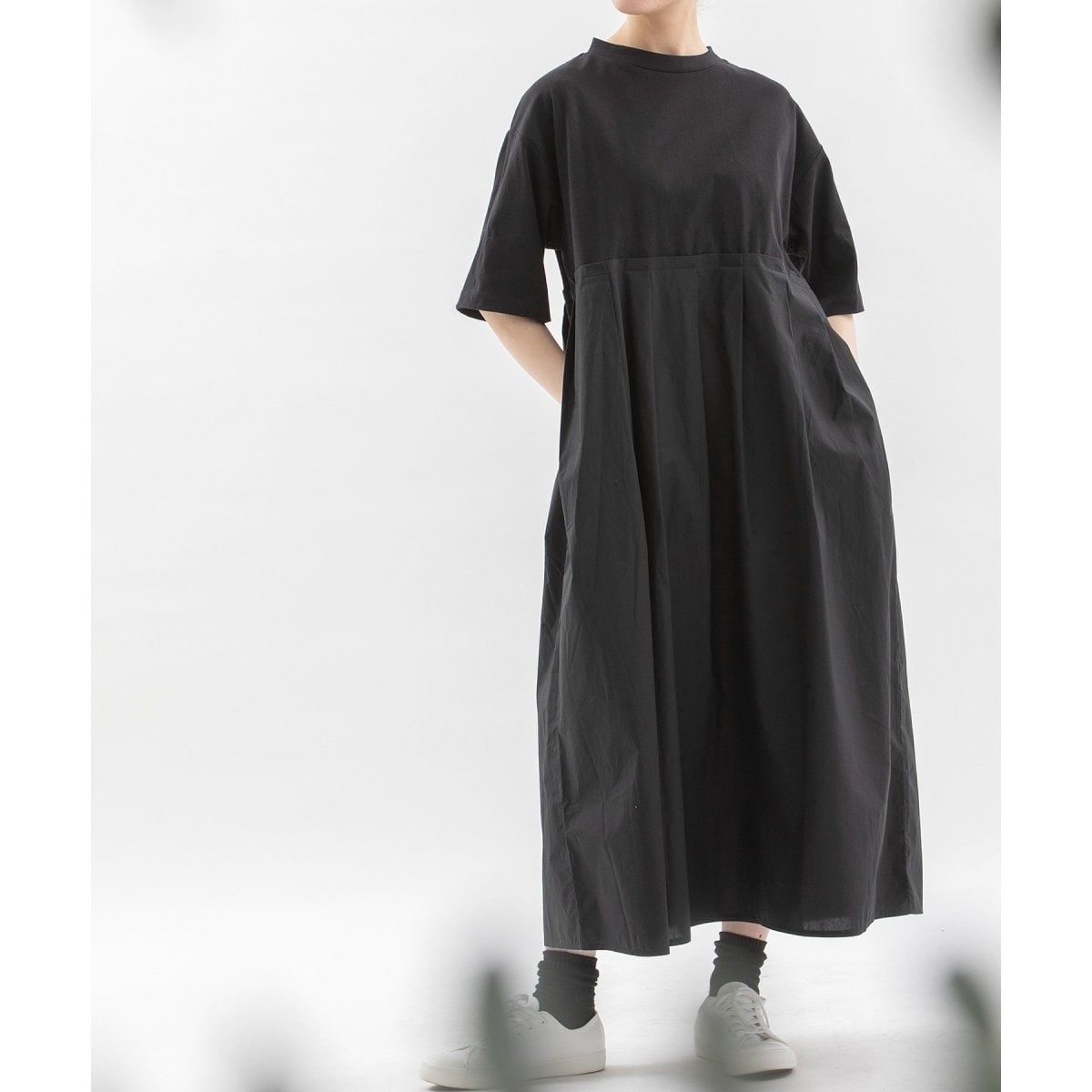 最終価格 タグ付き新品 nop de nod リネンロングワンピース 楽天市場】【nop de nod（ノップドゥノッド）】リネン切り替え