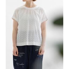ノップドゥノッド(nop de nod)の布帛フレンチスリーブTシャツ
