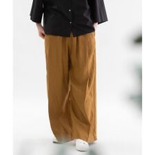 HEMPプリーツタックワイドパンツ