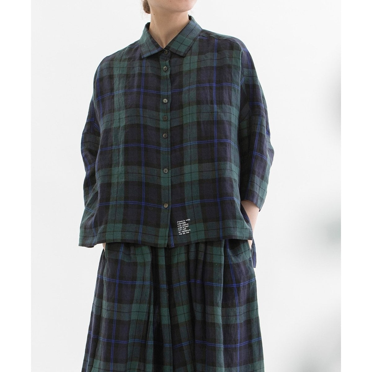 Ciel リネンタータン6分袖シャツ | ノップドゥノッド(nop de nod