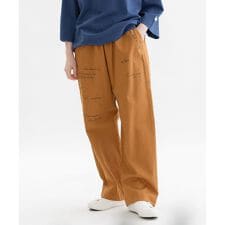 メッセージロゴプリントパンツ