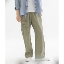 ノップドゥノッド(nop de nod)のメッセージロゴプリントパンツ