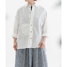 オーガニックコットンタイプライターオーバーサイズシャツ