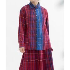 miscタイプライターチェックオーバーサイズシャツ