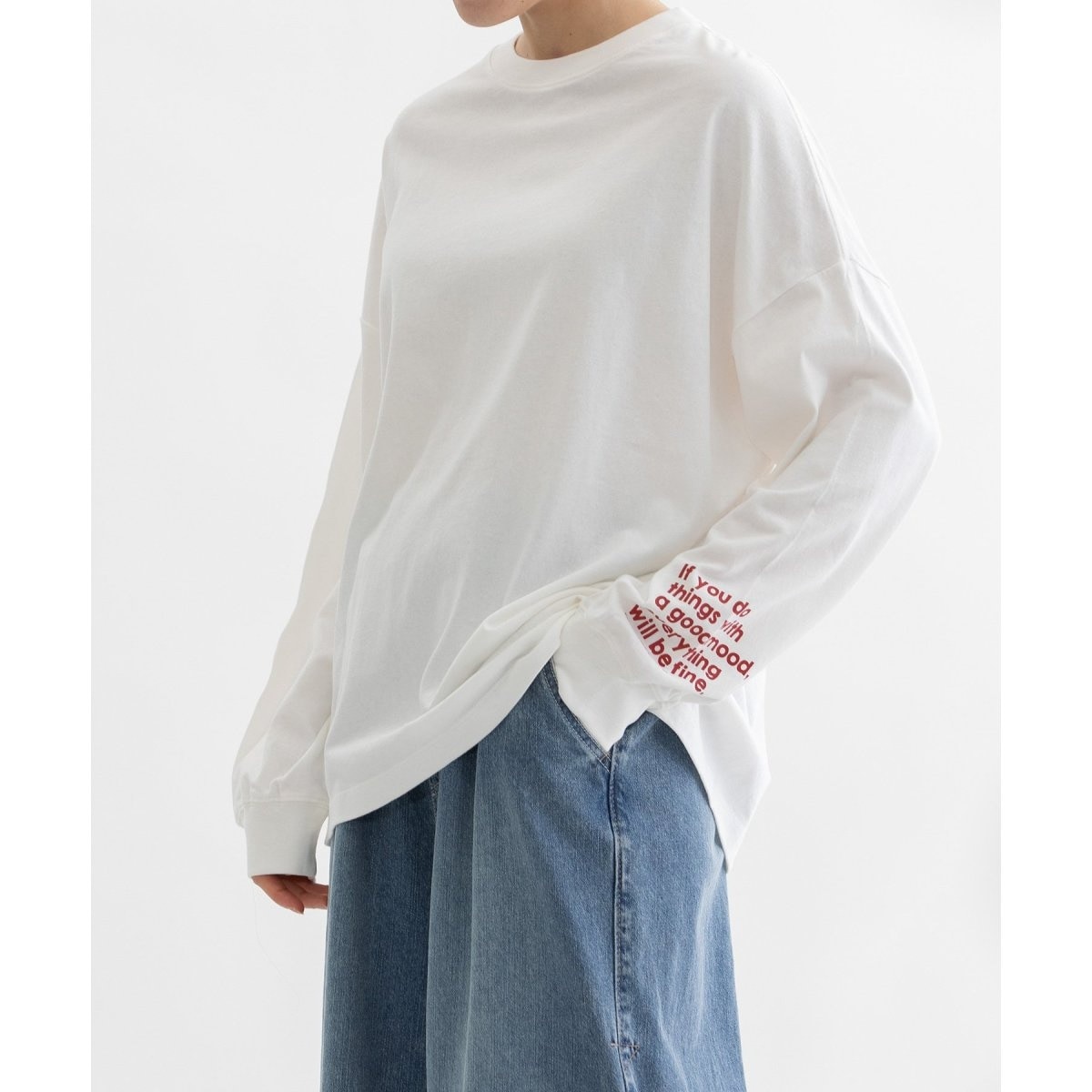 新品タグ付き　袖ドット柄切替ロングTシャツ　アーバンリサーチドアーズ　かぐれ 新品タグ付き 袖ドット柄切替ロングTシャツ アーバンリサーチ