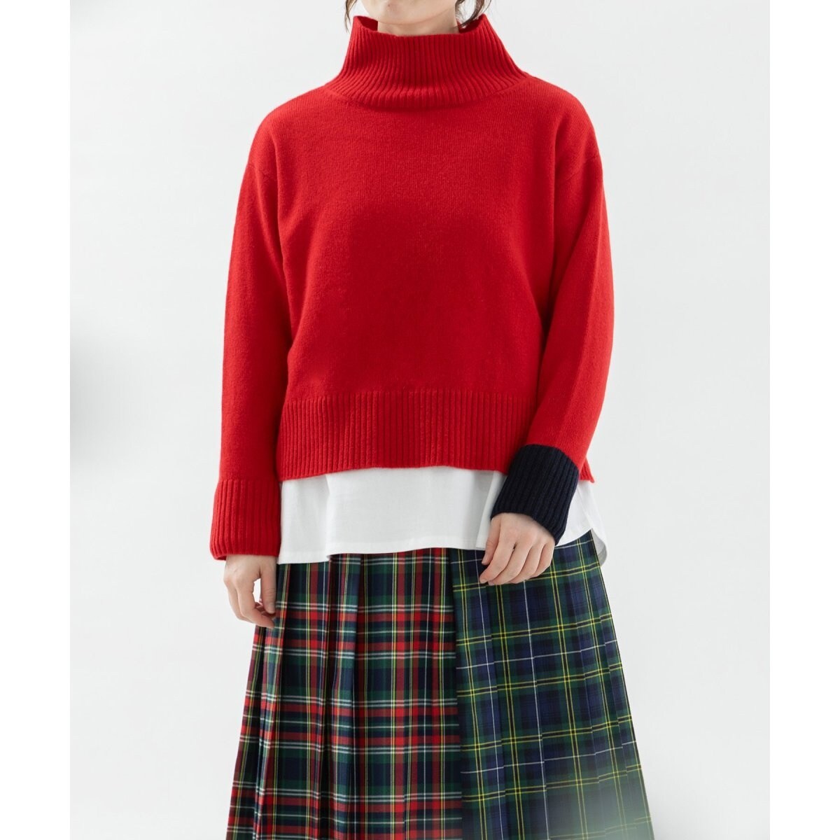 ノップドゥノッド（nop de nod）/ラムズウールハイネックセーター ラムズウールハイネックセーター | ノップドゥノッド(nop de nod