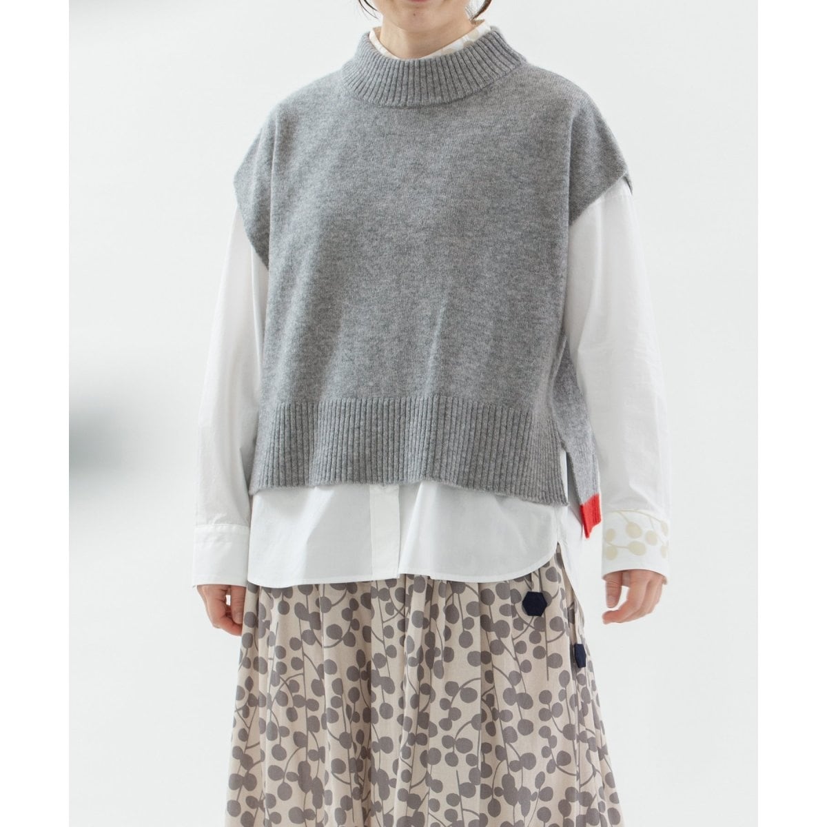 ラムズウールボトルネックベスト | ノップドゥノッド(nop de nod