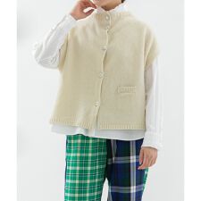 ノップドゥノッド(nop de nod)のシェットランドウールハイネック2wayベスト