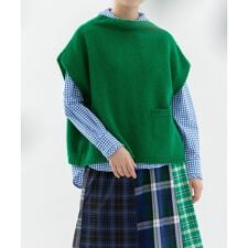 ノップドゥノッド(nop de nod)のシェットランドウールハイネック2wayベスト