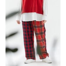 ノップドゥノッド(nop de nod)のmiscチェックストレートパンツ