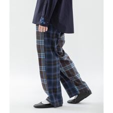 ノップドゥノッド(nop de nod)のmiscチェックストレートパンツ