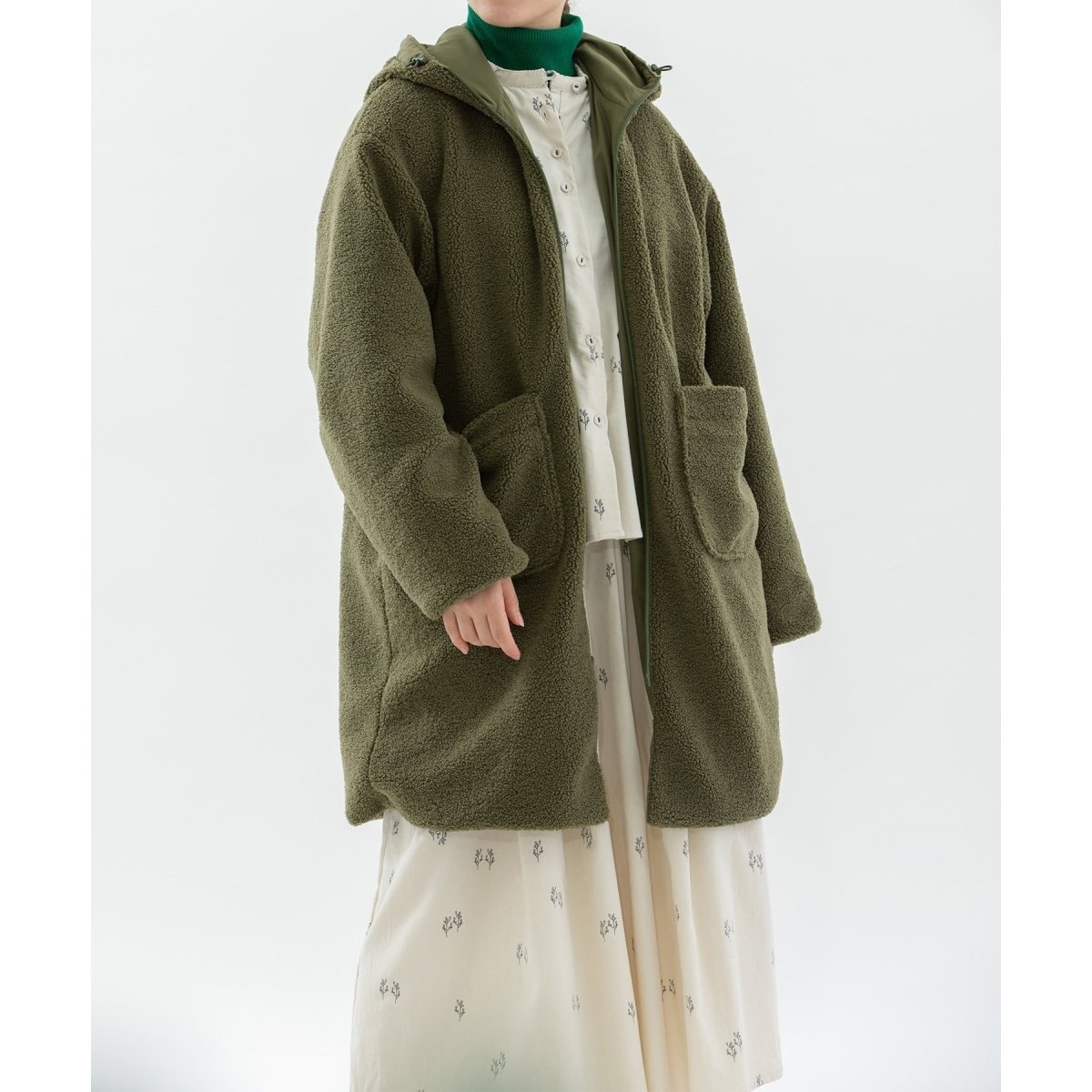 スタンドカラーボックスコート | ノップドゥノッド(nop de nod