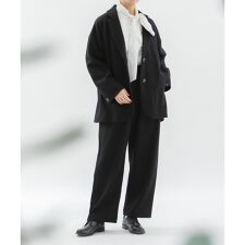 ウール圧縮天竺イージーパンツ