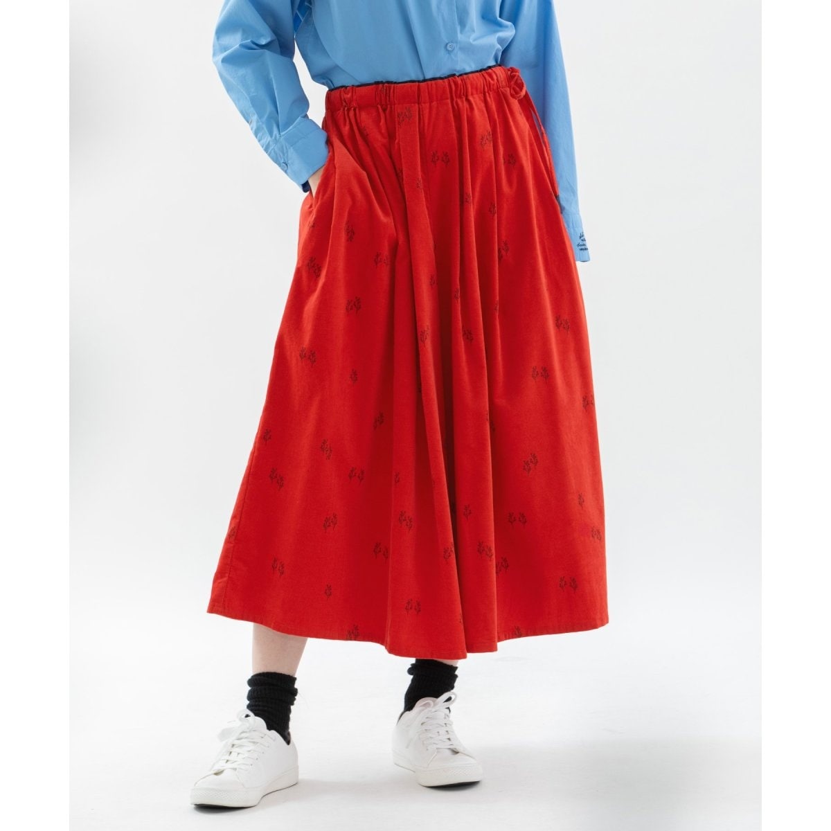 シャツコールユーカリタックキュロットスカート | ノップドゥノッド