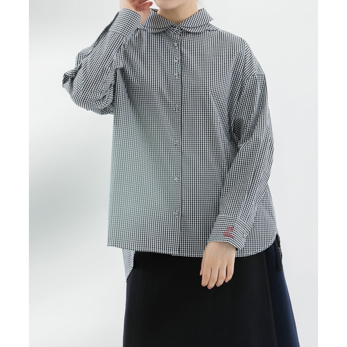 タイプライタープリント衿シャツ | ノップドゥノッド(nop de nod