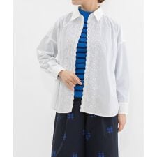 フロント刺繍オーバーサイズシャツ