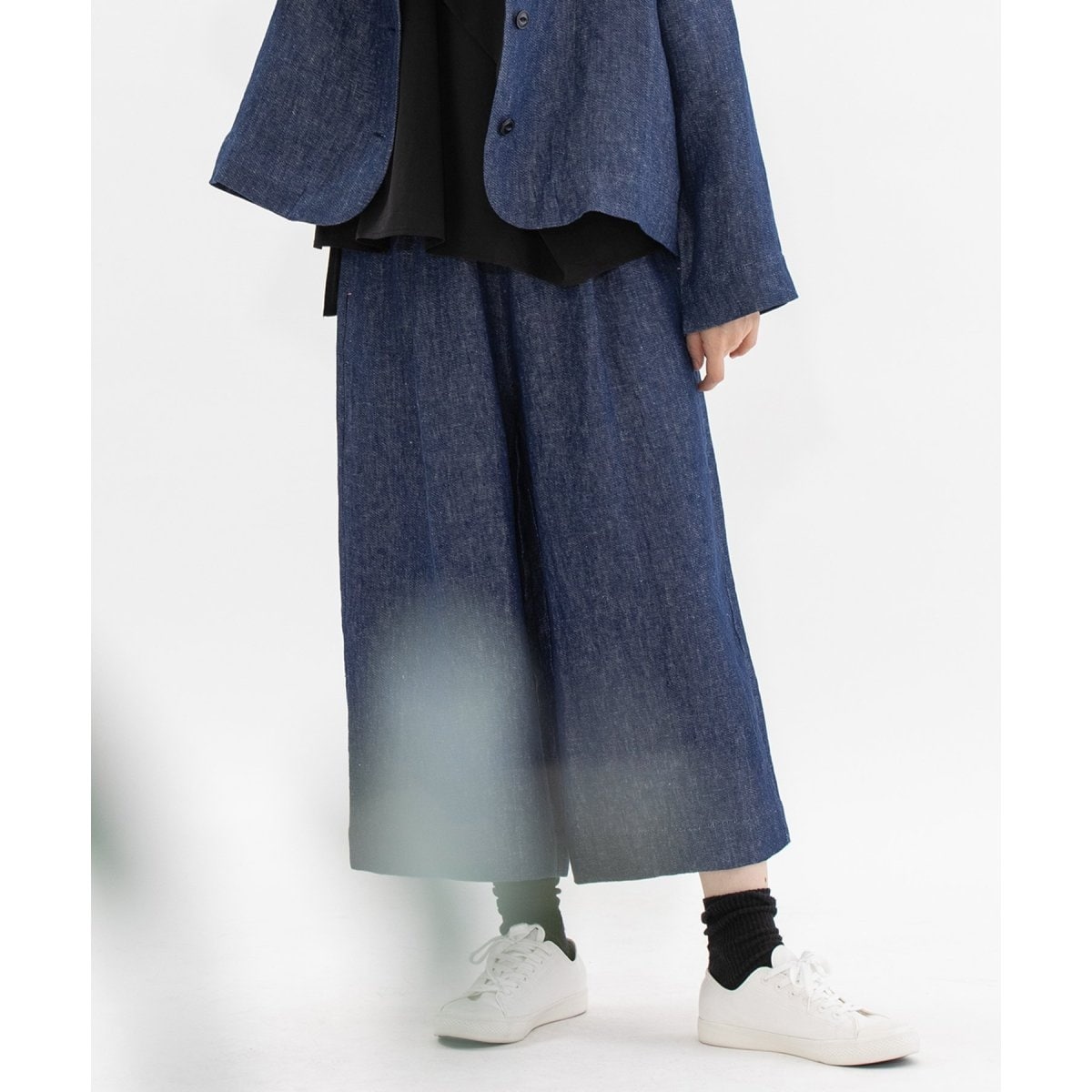 リネンサージ8分丈パンツ