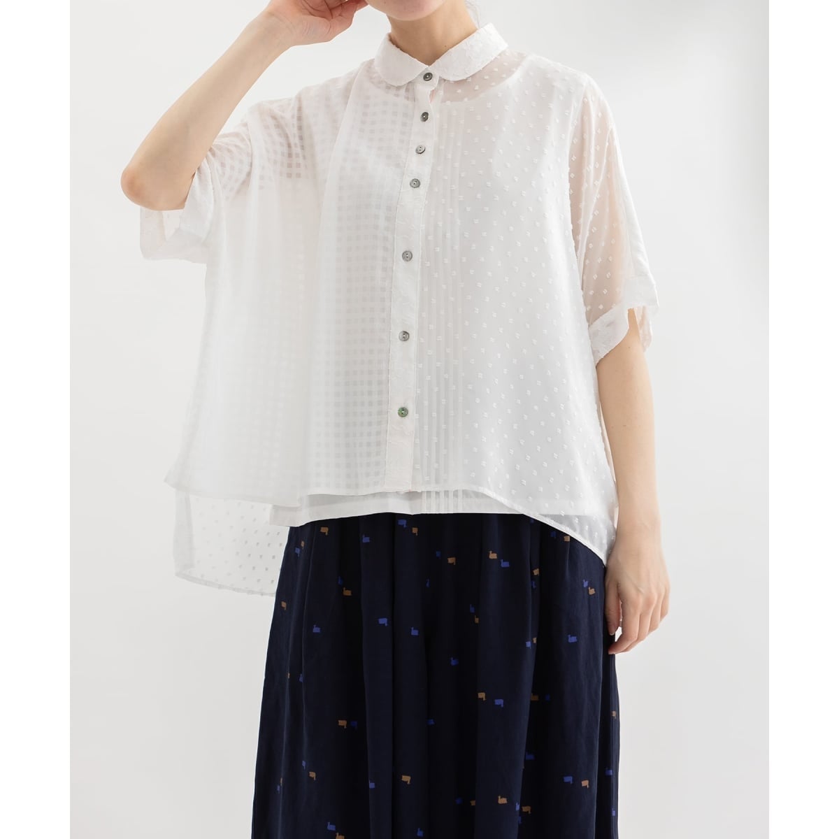 Ciel misc シフォンドビーシャツ | ノップドゥノッド(nop de nod 