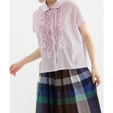 Rondeフレンチスリーブフリルシャツ | ノップドゥノッド(nop de nod