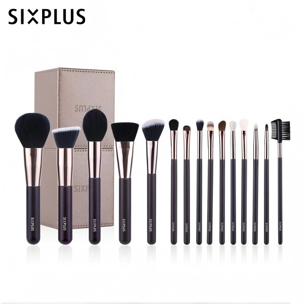 SIX PLUS 魅力のコーヒー色メイクブラシ15本セット | シックス