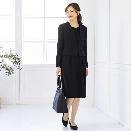 Vカラージャケット ワンピースセットアップ 喪服 礼服 卒業式 入学式 カレット Carette ファッション通販 マルイウェブチャネル