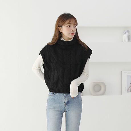 ボリュームタートルネック ニットベスト バイ ムニール By Muni R ファッション通販 マルイウェブチャネル Ca000 818 41 01