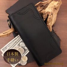 オールハンドメイド  ( 手縫い ) ／ 長財布 ／ 日本製 ／ 牛革