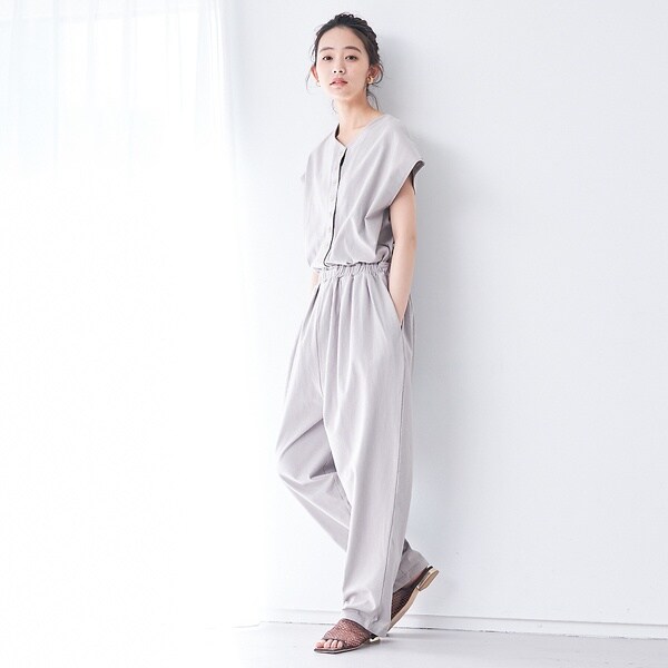 【美品】アバハウスマヴィ　大人カジュアルで可愛い2WAYオールインワン abahouse mavie｜【セットアップ対応/大人のいちまんワンピ