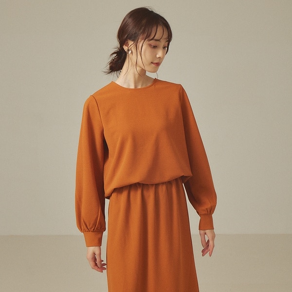 【前後着用可】カットジョーゼット2WAYプルオーバー