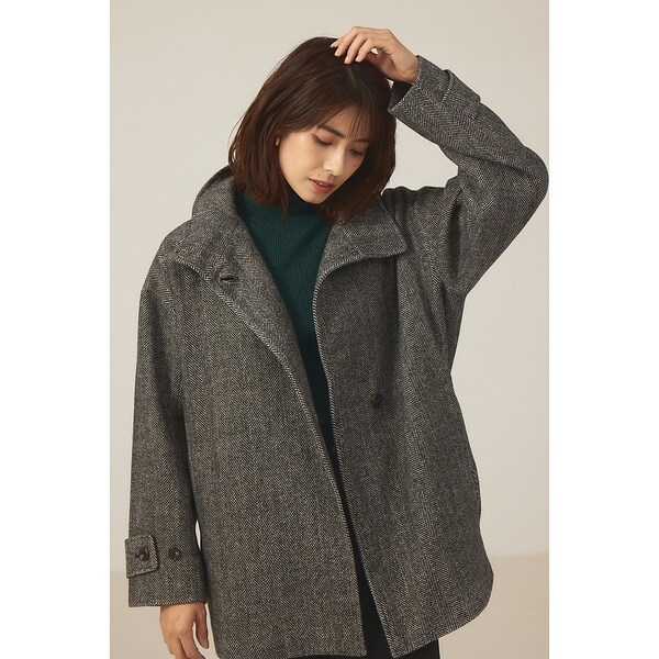 ABAHOUS スタンドカラーコート Abahouse Devinette スタンドカラー