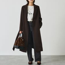 【ロングセラー】ベルト付きロングコート