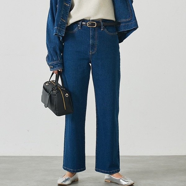 hiko】moussy マウジーMVS センタープレスストレートデニム moussy