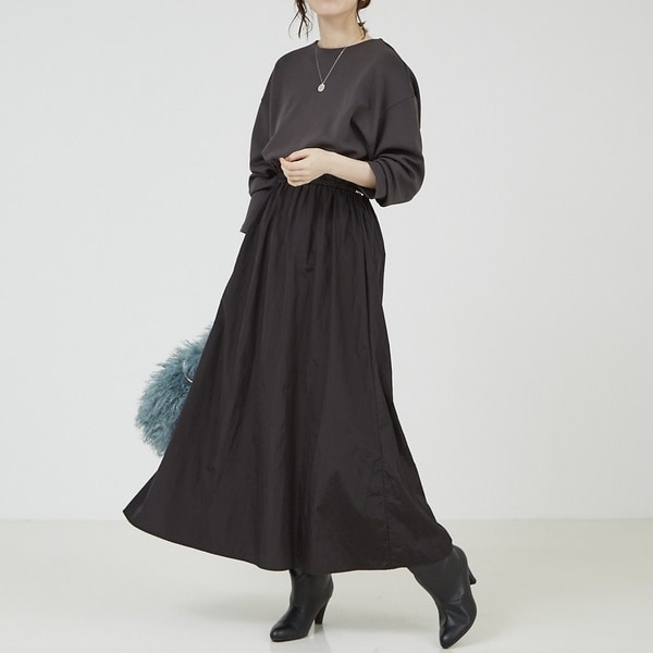 大人のいちまんワンピ】ライトダンボールフレアーワンピ | アバハウス