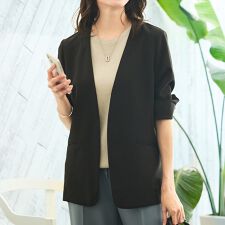 【エニデイカセット・サマー】 ジョーゼットノーカラージャケット