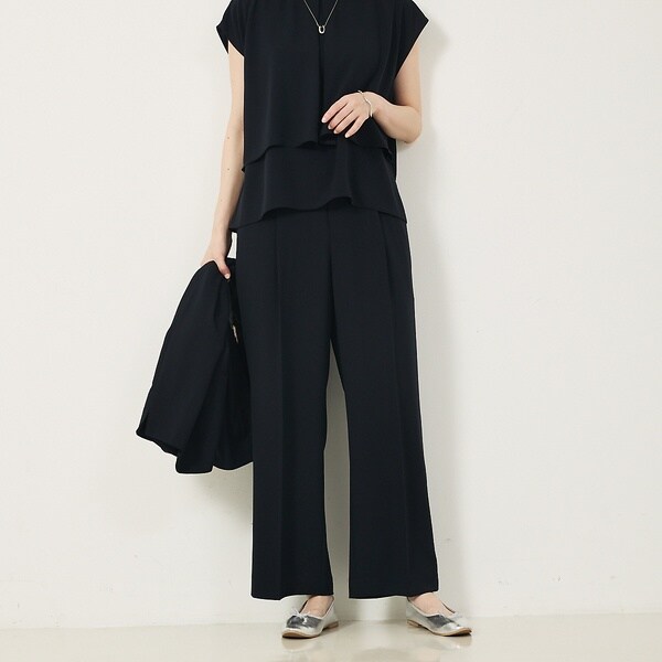 SLOBE IENA フリルカットパンツ ブラック38 WEB限定/追加予約》フリルカットパンツ（その他パンツ）｜SLOBE