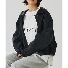 デニム/カツラギショートカバーオール