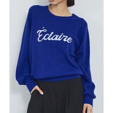 【新色追加】ロゴジャガードニット