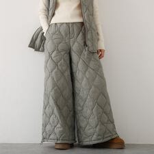 【TAION】 ダウンワイドパンツ