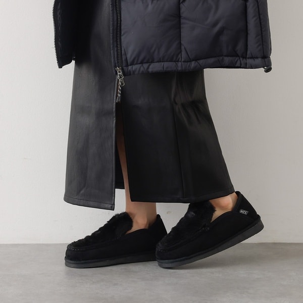 [}C]MEI FUR MOCCASIN SHOES/AonEX }Biabahouse maviej ubN