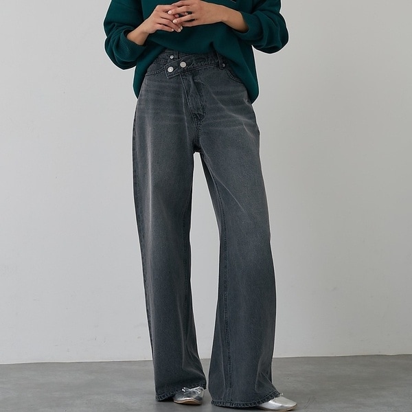 グレンチェックタックワイドパンツ | アバハウス マヴィ(abahouse