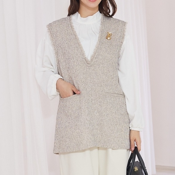 エニデイカセット】タック切り替えジレ | アバハウス マヴィ(abahouse