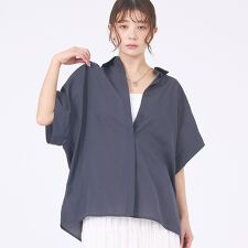 アバハウスマヴィ タックブラウス フレンチスリーブ S 着痩せ 