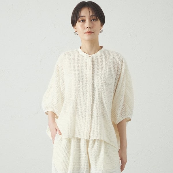 ブラウス シャツ 「オンでもオフでも活躍」レイヤードショートスリーブブラウス レディース CAST:｜【オンでもオフでも活躍】レイヤードショートスリーブ