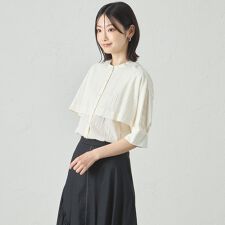 【1枚で着映える】レイヤードブラウス