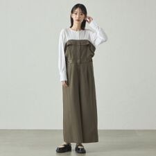 【1枚で着映える/セットアップ対応】ビスチェコンビオールインワン