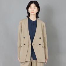 【CAST COLON】フェイクレイヤードウールジャケット