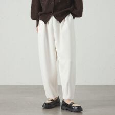 【イージーケア/着回し抜群】ポンチフォルムパンツ