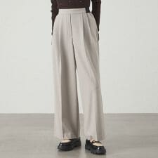 【セットアップ対応】ツータックフラノイージーパンツ