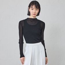 【定番/着回し抜群】シアーニットタートル